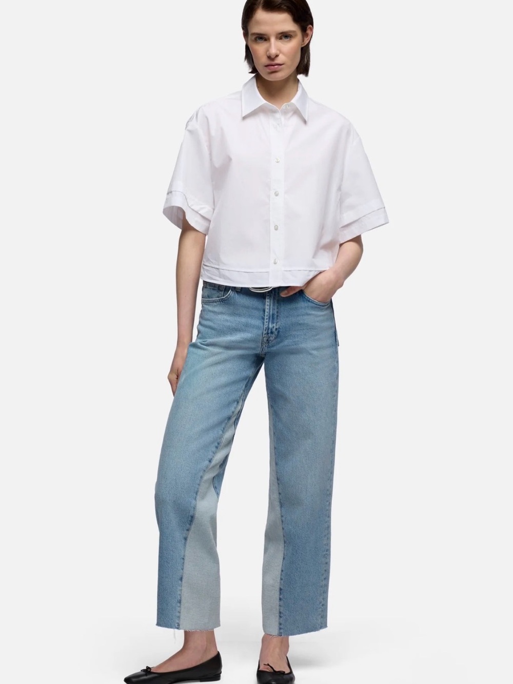 PANELED STOVEPIPE STRAIGHT ANKLE - Seabreeze - size 28